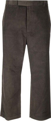 4-Bar Tab Corduroy Cropped Trousers