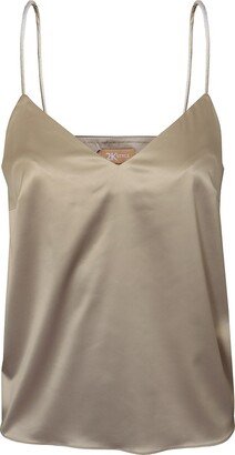 2Kstyle Jane Matte-Satin Camisole - Beige