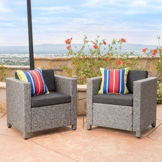 Puerta Outdoor Wicker Club Chair with Cushions