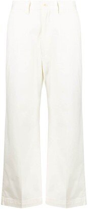 Cropped Flared Trousers-AI