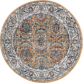 Bayshore Home Melvil MEL02 3'3 x 3'3 Round Area Rug