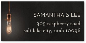 Wedding Address Labels: Bright Bulbs Address Label, Grey, Address Label, Matte