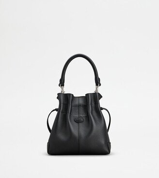 Di Bag Bucket Bag in Leather Mini with Drawstring-AC