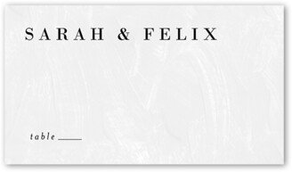 Wedding Place Cards: Modern Minimal Wedding Place Card, White, Placecard, Matte, Signature Smooth Cardstock