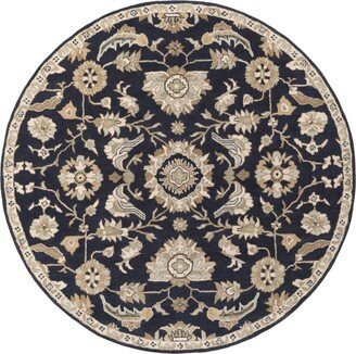 Caesar Cae-1164 Ink 4' Round Area Rug