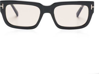 Rectangle-Frame Tinted Sunglasses-AC