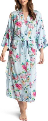 Floral Midi Wrap Robe