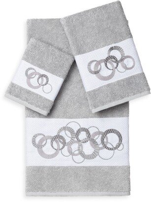 Annabelle 3-Piece Embellished Towel Set - Light Grey