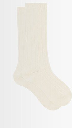 Ribbed Cashmere-blend Socks-AB