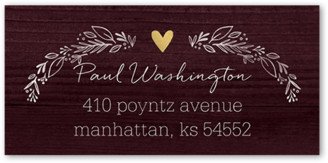 Address Labels: Polished Grace Address Label, Purple, Address Label, Matte