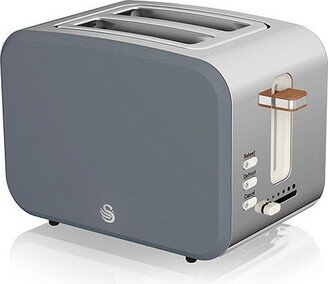 Nordic 2 Slice Toaster Gray