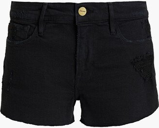 Le Cut-Off distressed denim shorts