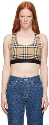 Beige Check Dalby Bra