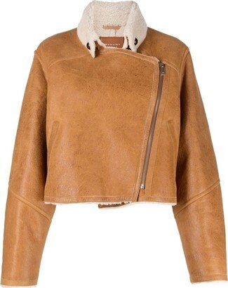 MARANT ÉTOILE Apstya cropped shearling jacket