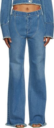 JUNEYEN Blue Faded Jeans