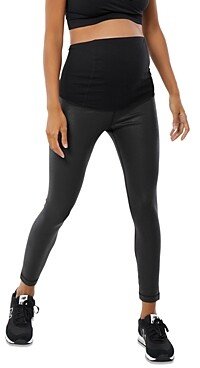 Maternity Faux-Leather Leggings