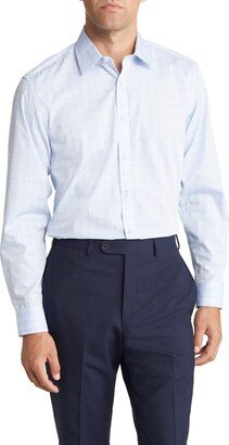 Trim Fit Fancy Check Cotton Dress Shirt