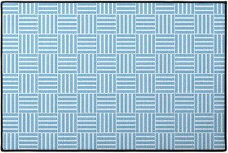 Door Mats: South Beach Stripe - Neptune Door Mat, Blue