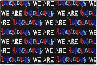 Door Mats: We Are Americans - Multi Door Mat, Multicolor