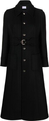 Single-Breasted Wool Coat-BH