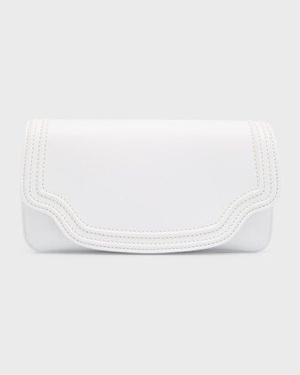 Alba Leather Cross-Body Clutch