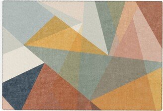 Little Arrow Design Co modern triangle mosaic multi Rug