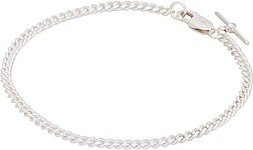 Regee Cuban Bracelet in Metallic Silver