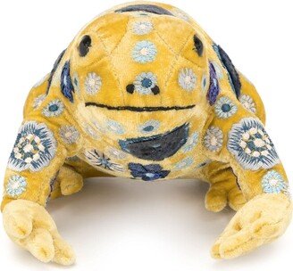 Embroidered Frog Soft Toy-AA