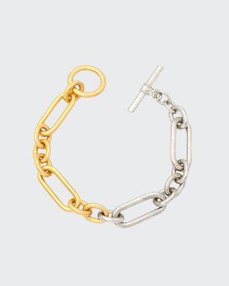 Two-Tone Link Bracelet, 7L