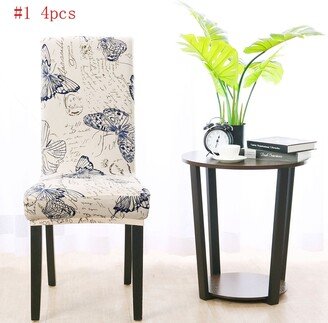 Unique Bargains Stretch Spandex Short Seat Slipcover Dining Chair Cover