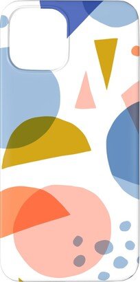 Custom Iphone Cases: Abstract Circles And Triangles - Multi Phone Case, Slim Case, Matte, Iphone 11 Pro Max, Multicolor