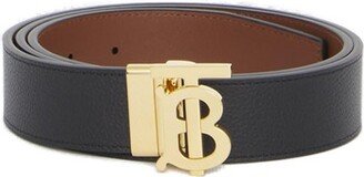 Logo Buckled Reversible Belt-AB