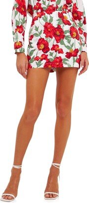 Floral Cotton Mini Skort