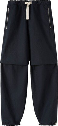 Panelled-Design Tapered-Leg Trousers-AA