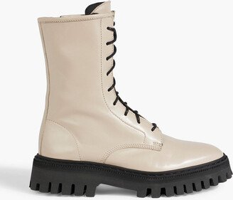 Kosmic leather combat boots