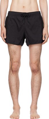 Black Short Length Swim Shorts