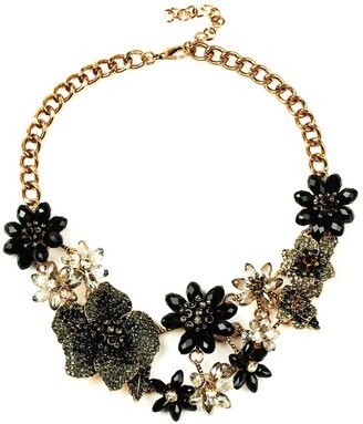 The Luxe Collection Susy Black Flower Necklace