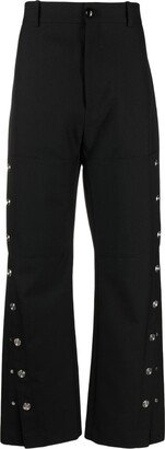 Black Carisbrooke Wide-Leg Trousers