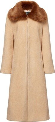 Spice faux-fur collar coat