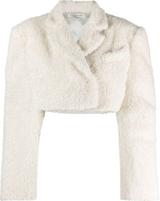 ALESSANDRO VIGILANTE Cropped Faux-Shearling Jacket