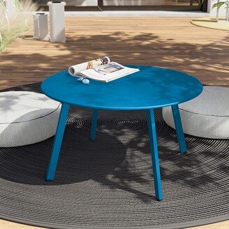 Industrial minimalist Round Coffee Table,For Outdoor and Indoor