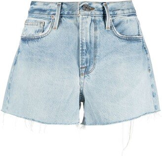 Le Brigette frayed denim shorts-AA