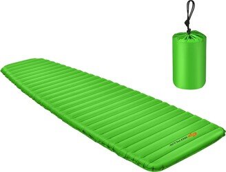 3'' Inflatable Camping Sleeping Pad Waterproof Sleeping Mat Blue/Green