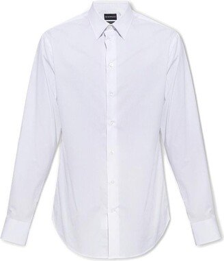 Long-Sleeved Buttoned Shirt-AT