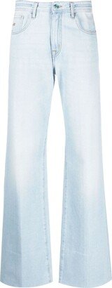 Light-Wash Wide-Leg Jeans-AA