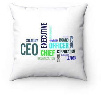 Word Cloud Ceo Pillow - Throw Custom Cover Gift Idea Room Decor