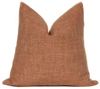 Rust Orange Designer Pillow Cover | Farmhouse No4090, Throw Pillows Covers Decorative Home Decor Solid Color