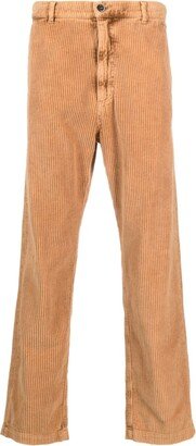 Corduroy Straight-Leg Cotton Trousers-AC