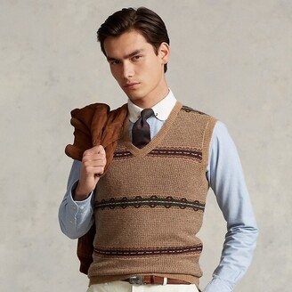 Fair Isle Wool Sweater Vest-AC