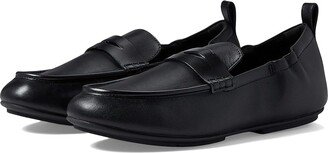 Allegro Leather Penny Loafers (All Black) Women's Shoes